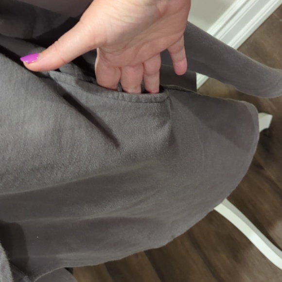 Mono B grey open cardigan with pockets - Picture 7 of 8